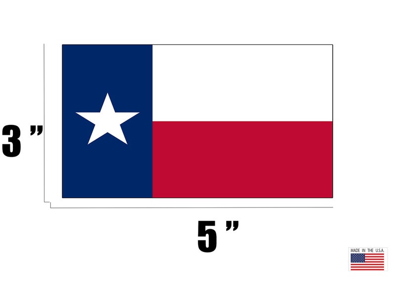 Rogue River Tactical Texas State Flag Sticker Car Decal Bumper Sticker Lone Star Truck Window (3x5 Inch) - Image 2